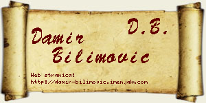 Damir Bilimović vizit kartica